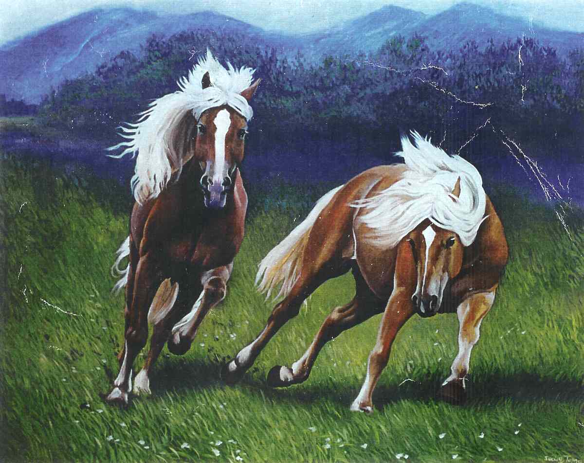 Картина бегущие лошади